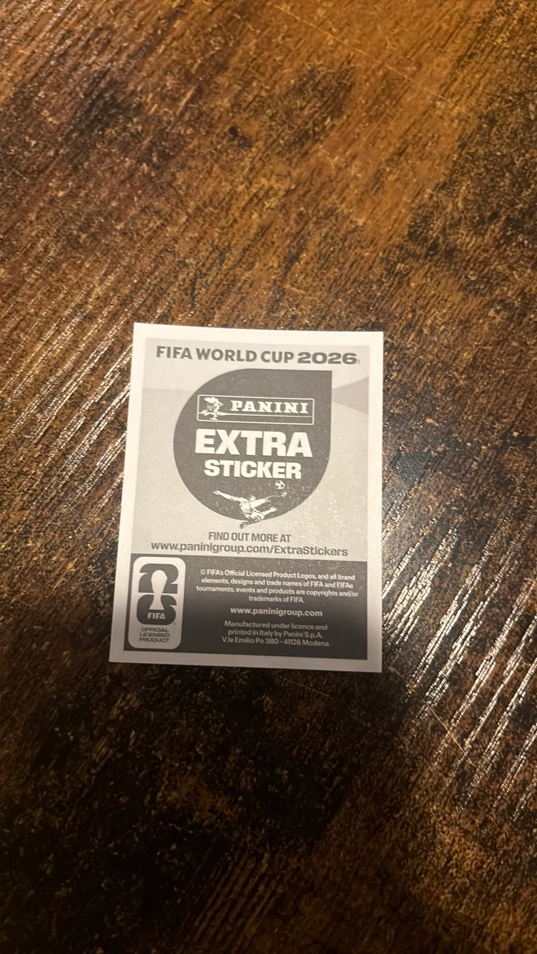 Cristiano ronaldo panini extra sticker, Ophalen, Nieuw, Sticker