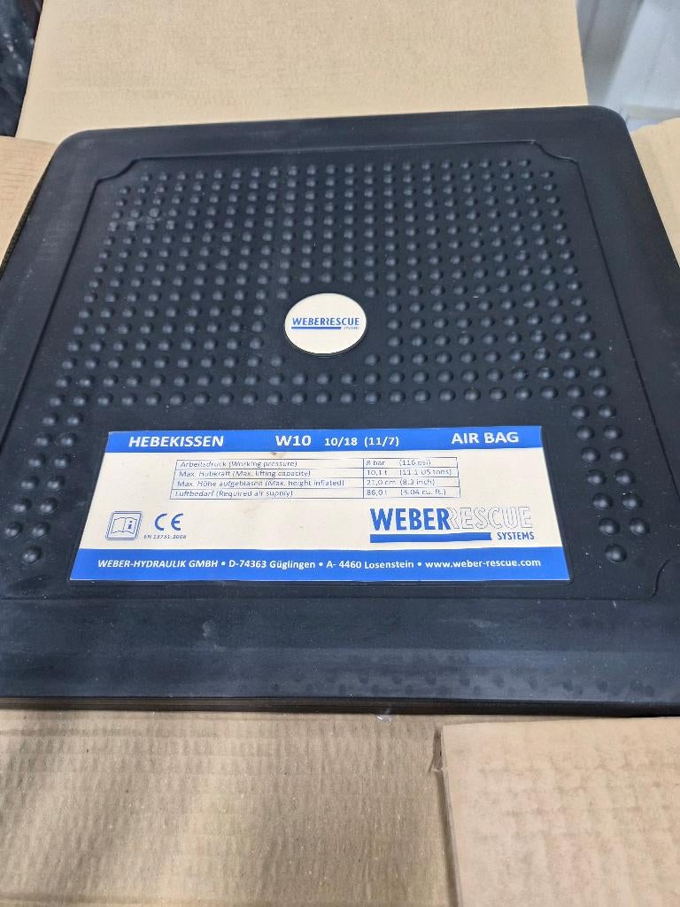 Coussin gonflable WEBER 10 tonnes, Enlèvement, Chariot élévateur