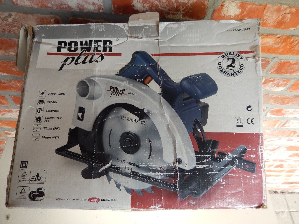 cirkelzaag, Ophalen, Gebruikt, Cirkelzaag, Powerplus