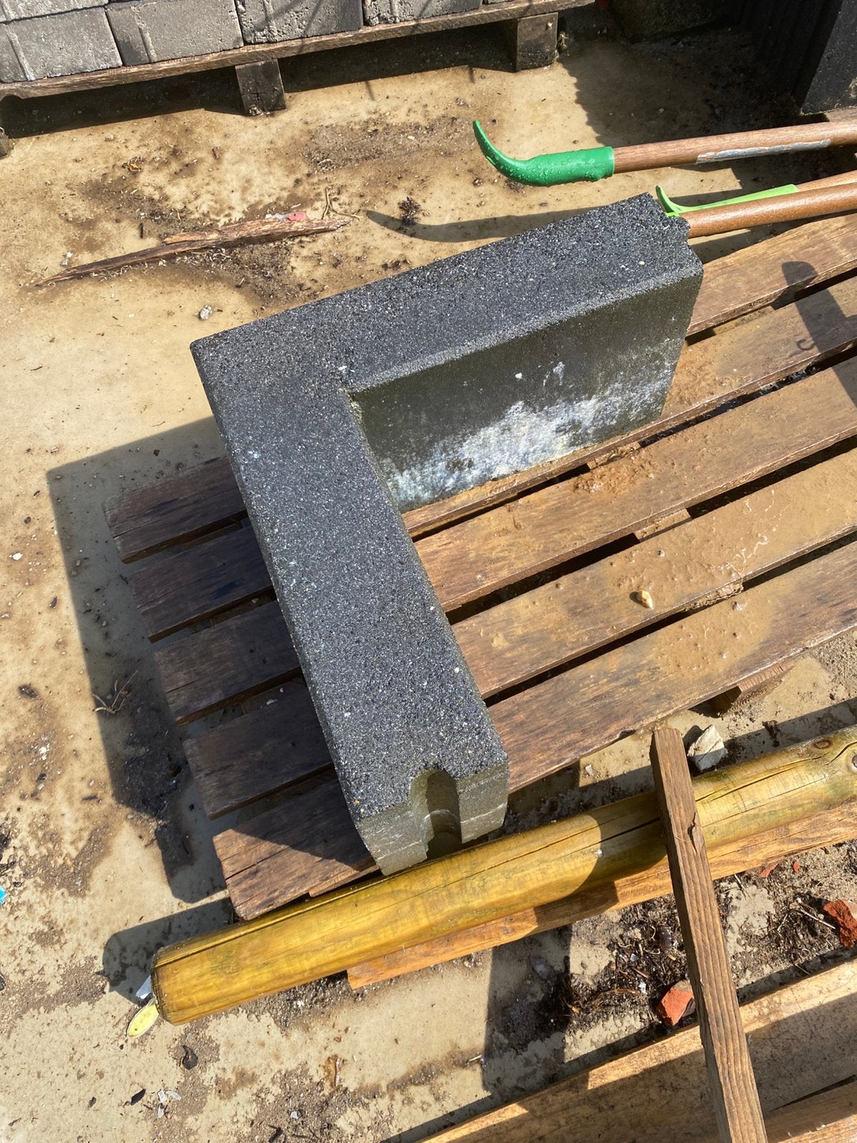 Afsluitband hoek., Tuin en Terras, Ophalen, Zo goed als nieuw