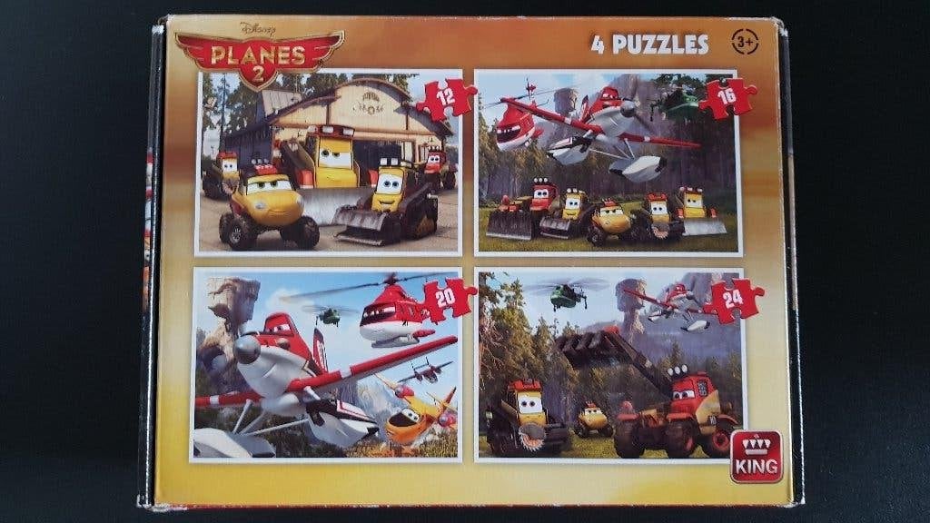 4 Puzzels planes 2 - 12 tot 24 stukken, Ophalen, 10 tot 50 stukjes, Gebruikt, 4 tot 6 jaar