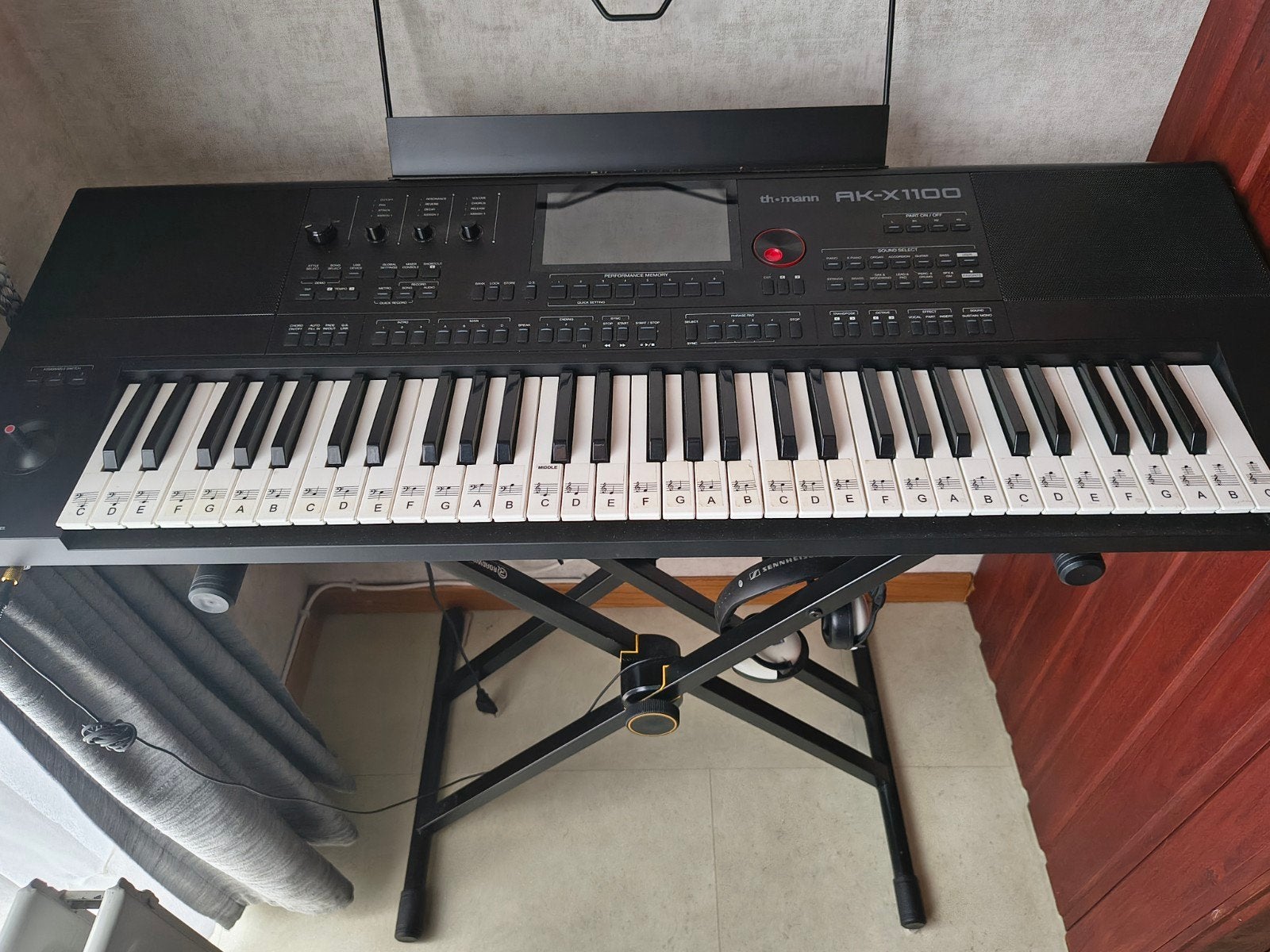 Keyboard Thomann AK X1100, 61 toetsen, Zo goed als nieuw, Aanslaggevoelig, Ophalen