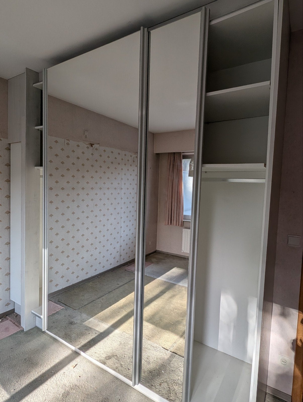 GRATIS 2 spiegel schuifdeuren, Ophalen, Gebruikt, 200 cm of meer