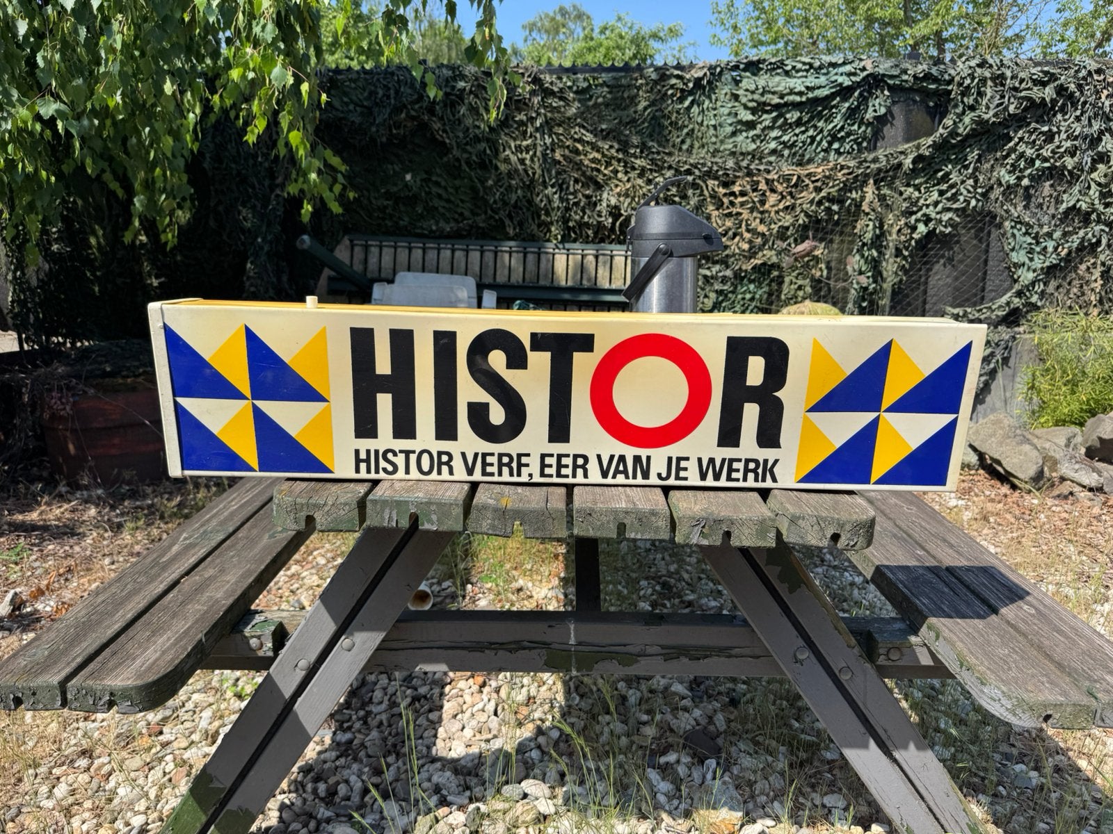 HISTOR lichtbak reclame, Verzamelen, Merken en Reclamevoorwerpen, Gebruikt, Lichtbak of (neon) lamp, Ophalen