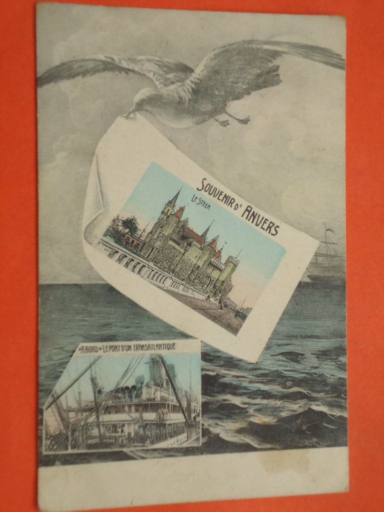Antwerpen Souvenir d'Anvers, Enlèvement ou Envoi, Avant 1920, Affranchie, Anvers