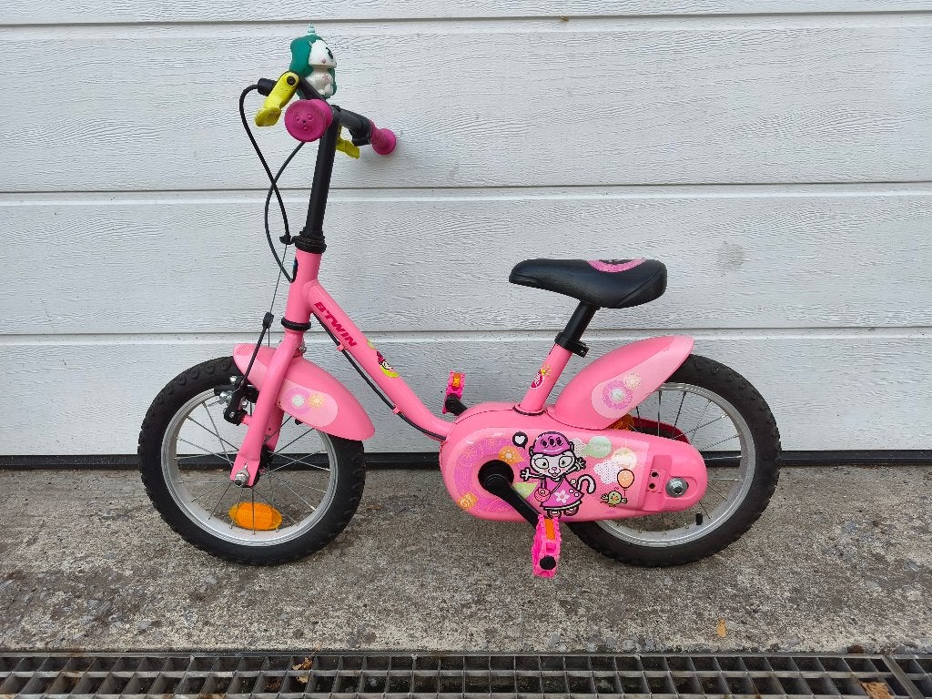 B'Twin 14 inch Kinderfiets – Zeer goede staat!, Frein sur jante, Stabilisateurs, Enlèvement, Utilisé