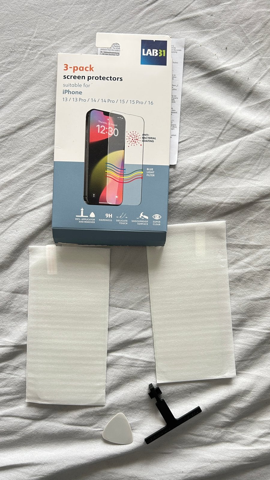 Screen protector 2 stuks voor iphone 13.14.15.16, Ophalen of Verzenden, Nieuw, Screenprotector