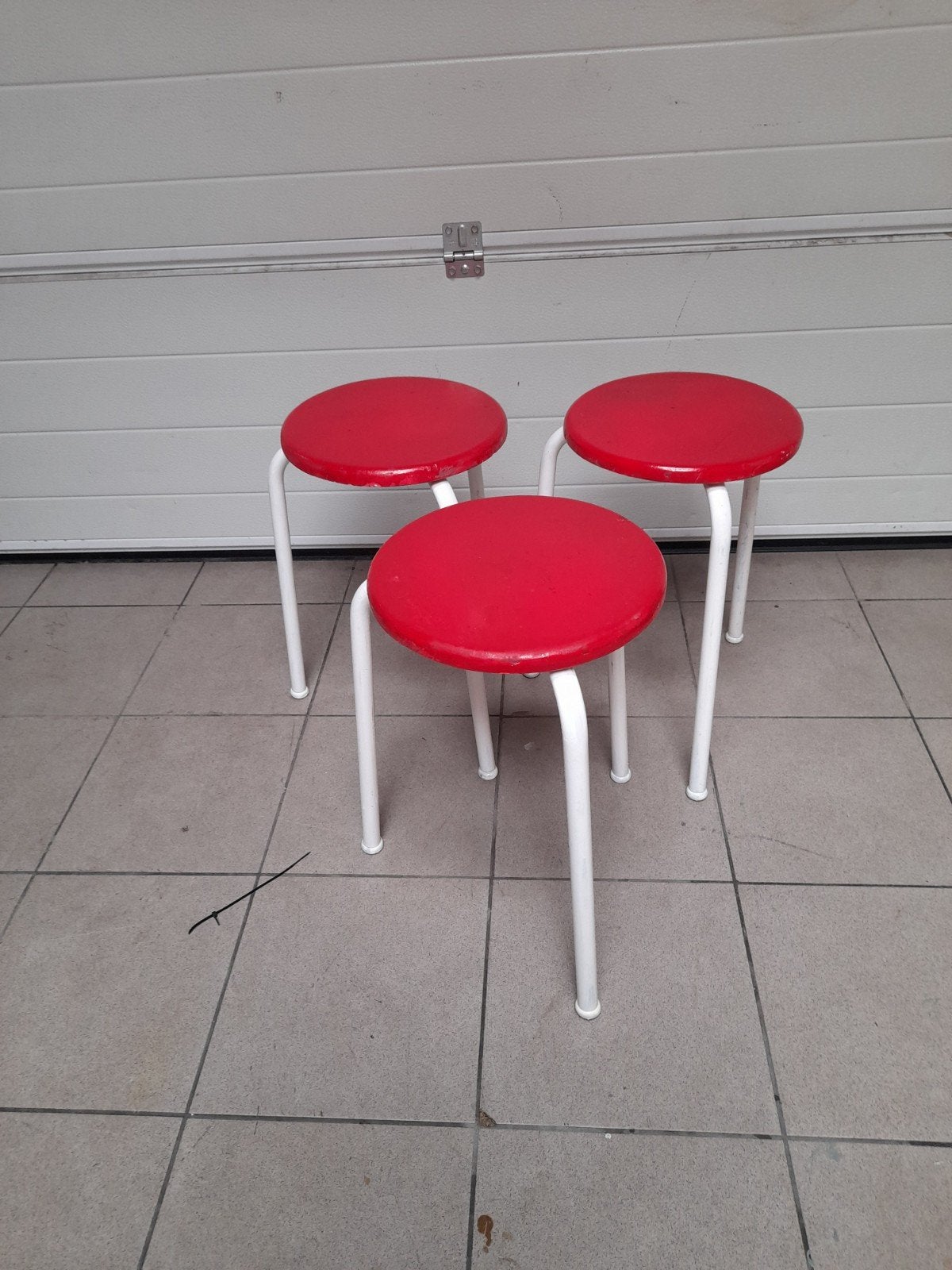 Lot van 3 vintage krukjes, Ophalen