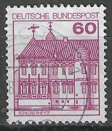 Allemagne Bundespost 1979-1980 - Yvert 878 - Châteaux (ST), Envoi, Affranchi