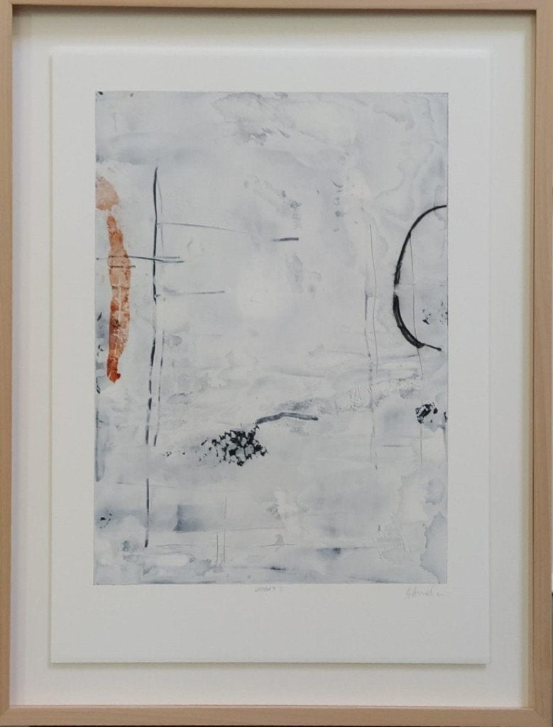 2 luik schilderij met houten kader, Ophalen, 70 cm, 50 cm, Ingelijst
