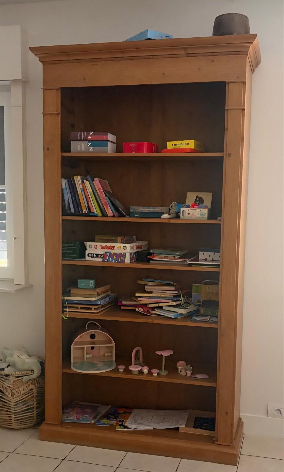 Bibliothèque en chêne 120x220 cm, Enlèvement