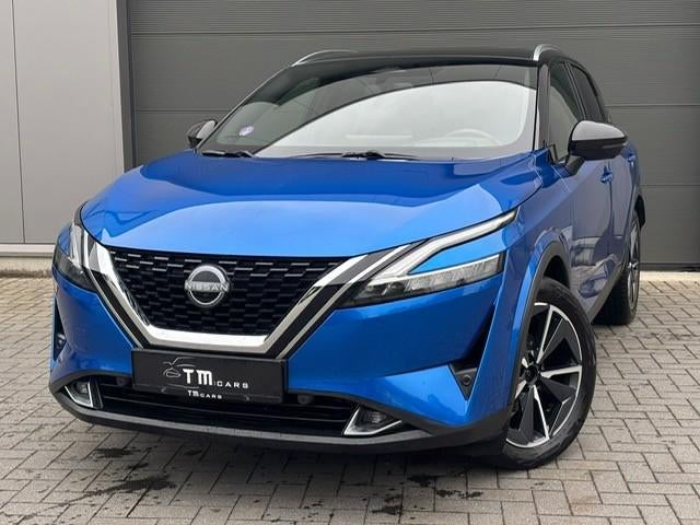 Nissan Qashai automaat pano dak, Auto's, Nissan, 4 cilinders, Blauw, Leder, Bedrijf