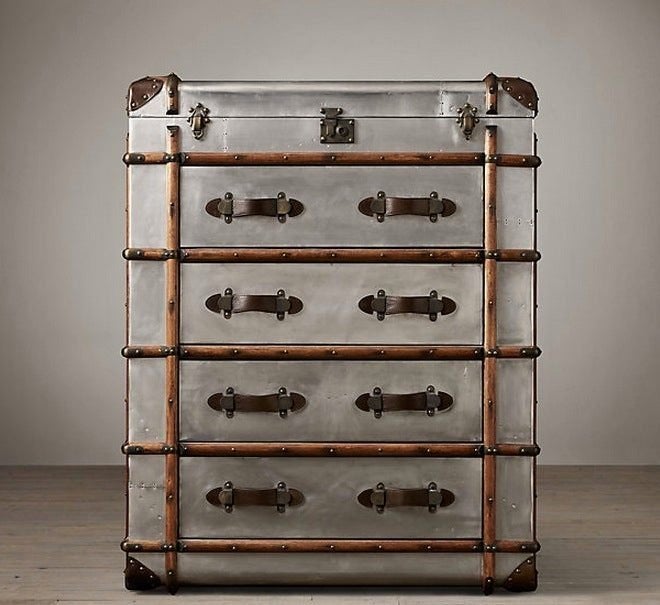 Aviator Trunk lade kast XL - nieuw - hoge korting!, Huis en Inrichting, Aviator Industrieel, 100 tot 150 cm, Nieuw, 3 of 4 laden