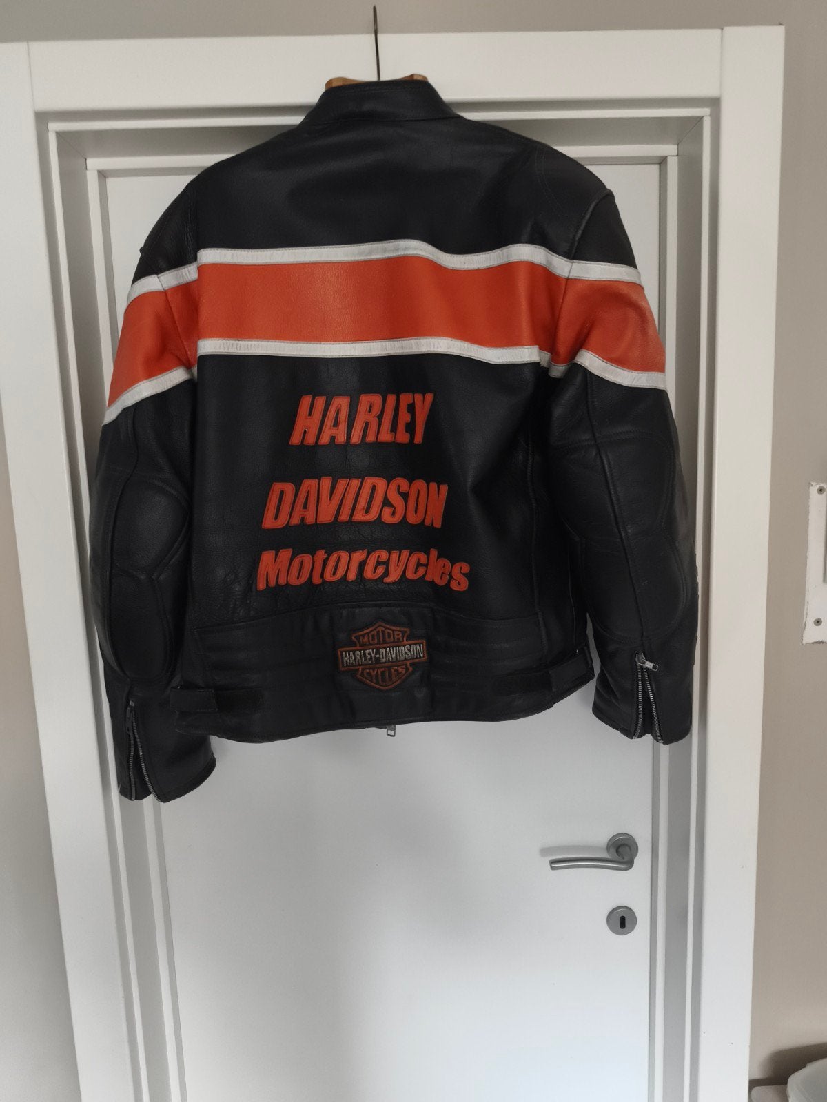 Te koop retro Harley jas, Motoren, Ophalen, Jas | leer