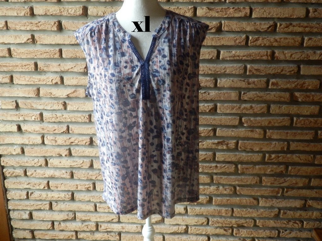 (138)- top femme t.xl gris rose, Vêtements | Femmes, Tops, Gris, Enlèvement ou Envoi, Comme neuf, Taille 42/44 (L)