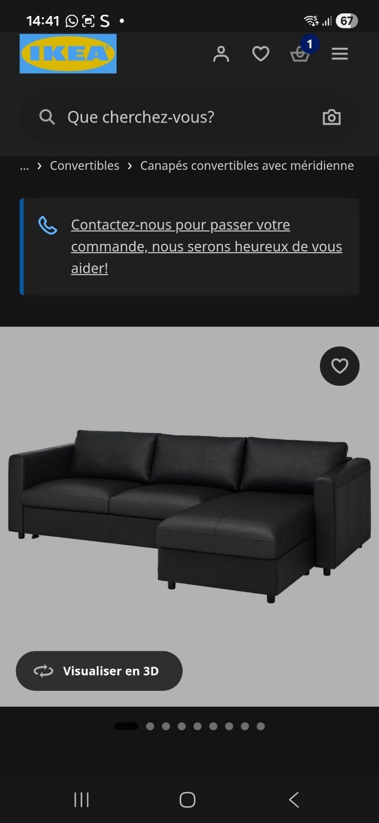 Canapé, Enlèvement ou Envoi