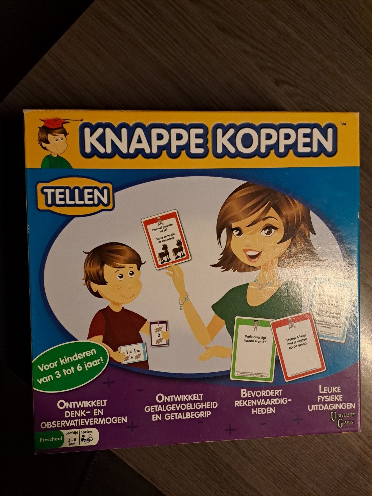 knappe koppen 3-6 educatief spel, Ophalen of Verzenden, Zo goed als nieuw