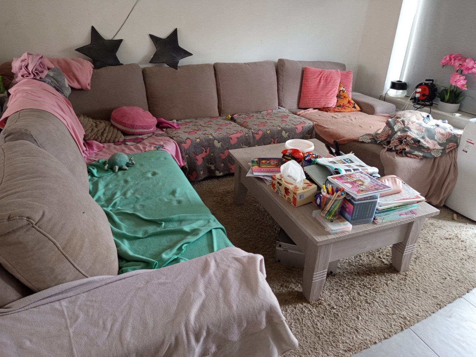grote hoeksalon, Huis en Inrichting, Ophalen, Gebruikt