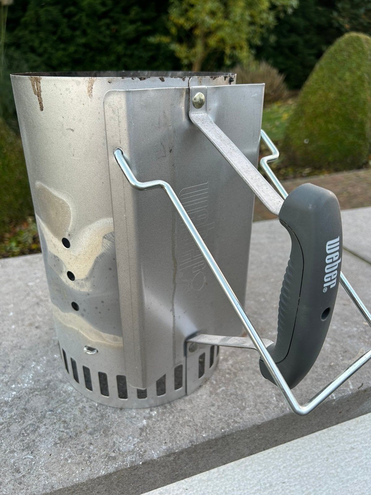 Houtskoolstarter voor Barbecue merk Weber, Ophalen, Gebruikt