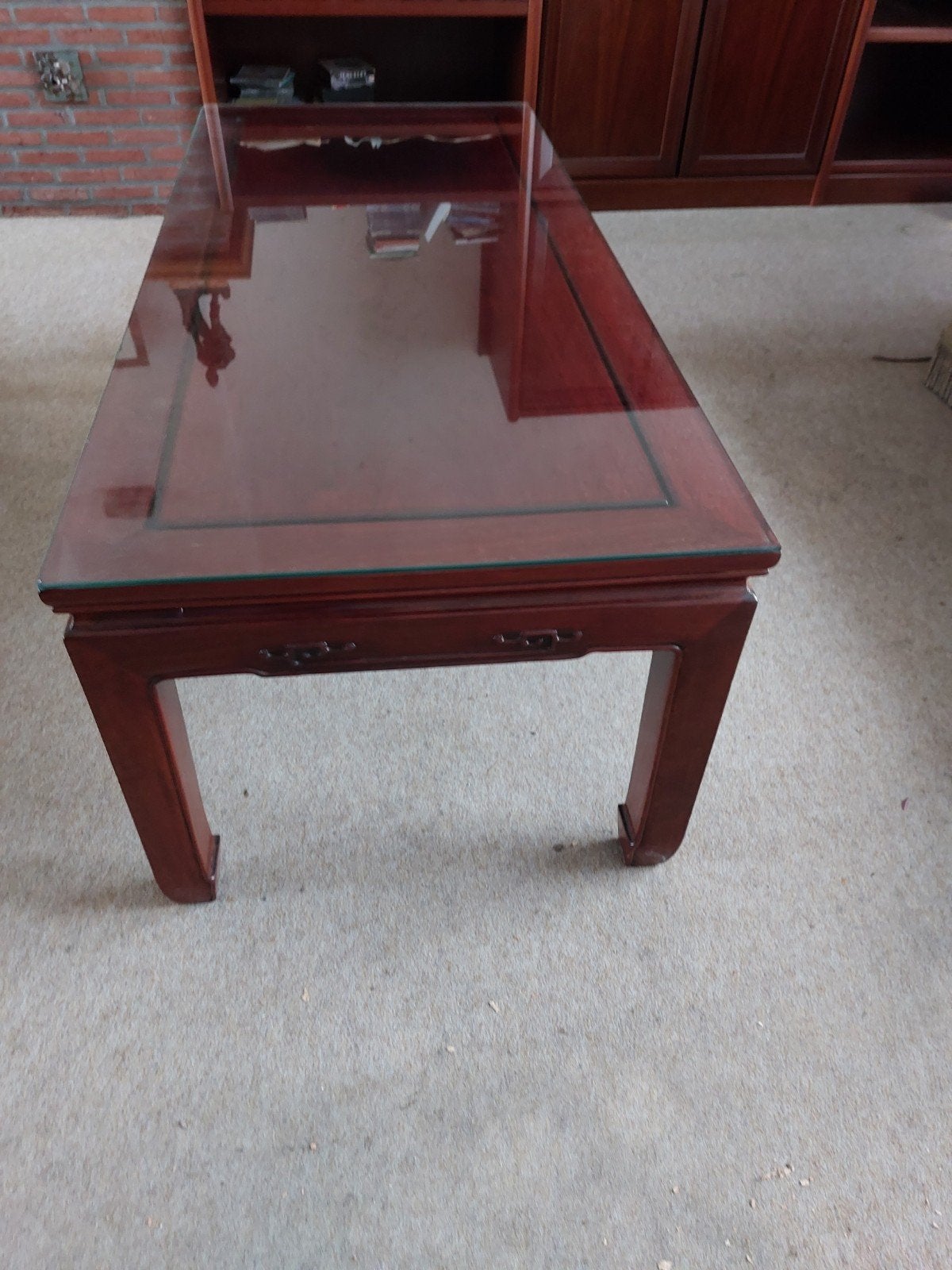 Salontafel in oosterse stijl, Huis en Inrichting, Ophalen, 100 tot 150 cm, 50 tot 100 cm, Zo goed als nieuw