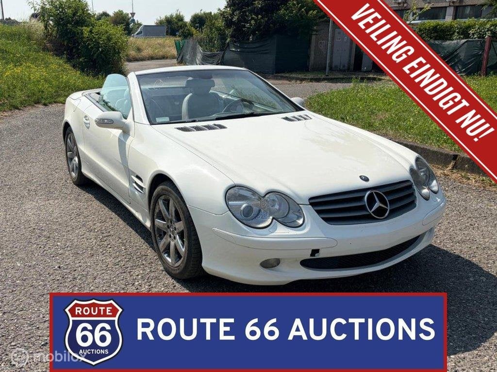 Mercedes-Benz SL 500 | 2004 | Route 66 Auctions, Auto's, Mercedes-Benz, Bedrijf, Te koop, SL, Benzine, Overige carrosserie, Handgeschakeld