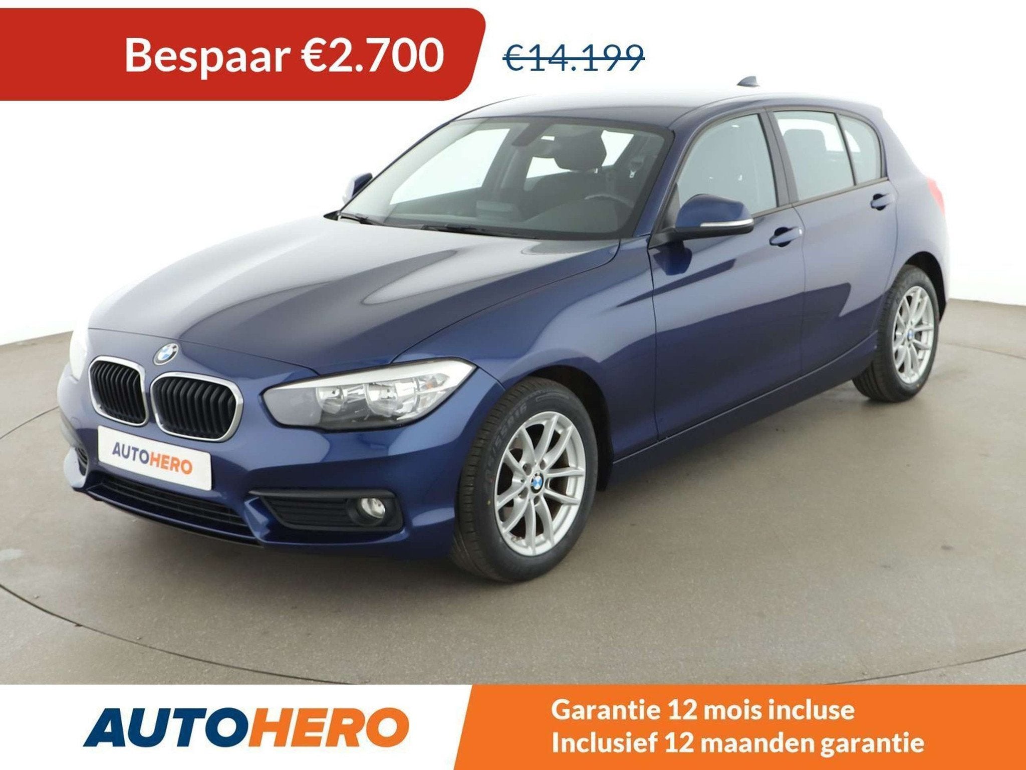 BMW 1 Serie 118 118i Advantage (bj 2018), Auto's, Gebruikt, Euro 6, Lichtsensor, 1375 kg