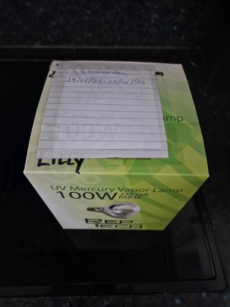 100w combi lamp (warmte/UVB) Rep Tech, Verzenden