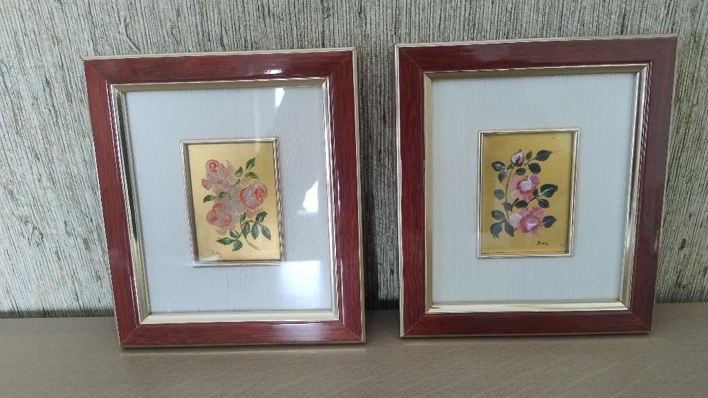 schilderij op bladgoud, Antiquités & Art, Art | Peinture | Classique, Enlèvement