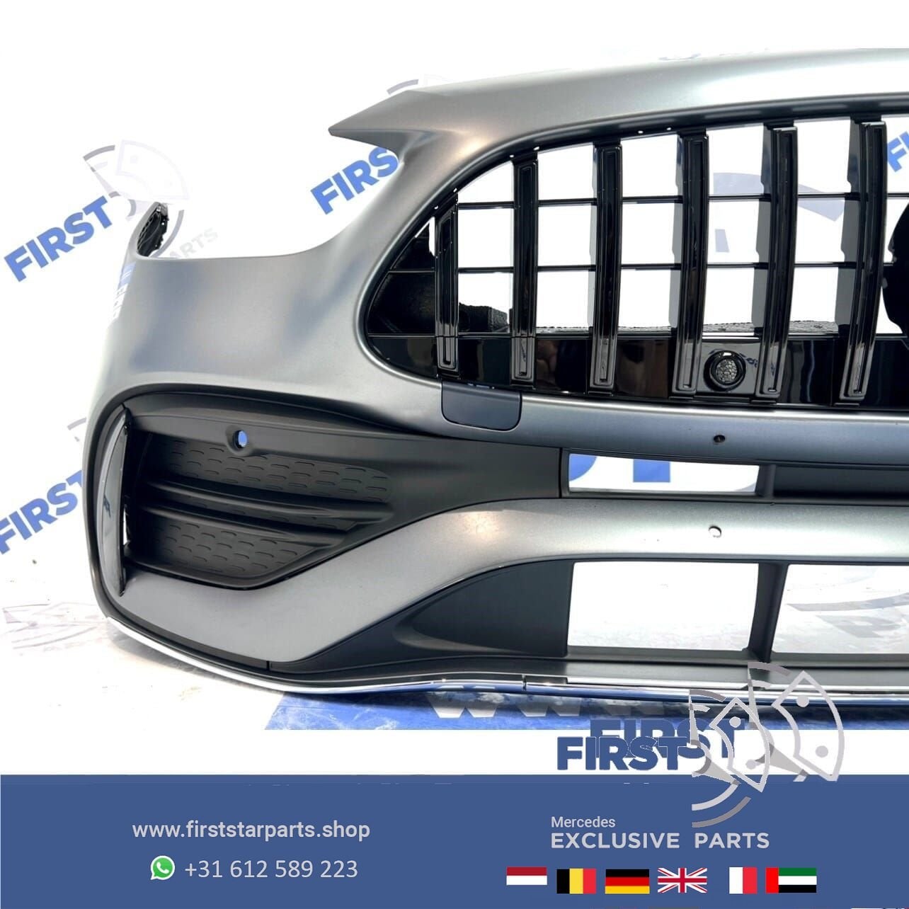W206 AMG LINE BUMPER C KLASSE A2068858401 C43 VOORBUMPER + G, Auto-onderdelen, Gebruikt, -, Voor, Ophalen of Verzenden