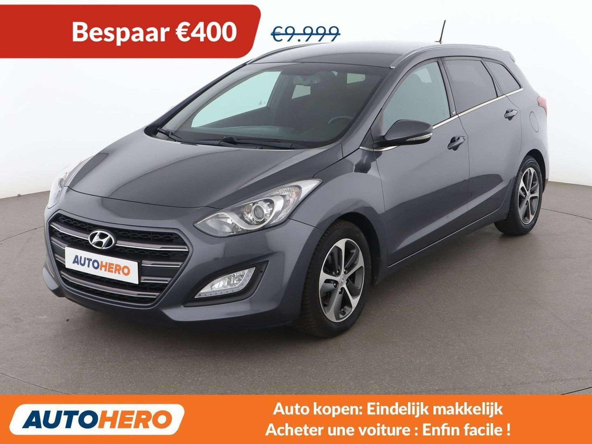 Hyundai i30 1.4 Classic Blue (année de construction 2017), Autos, Argent ou Gris, 135 g/km, Noir, 5 portes