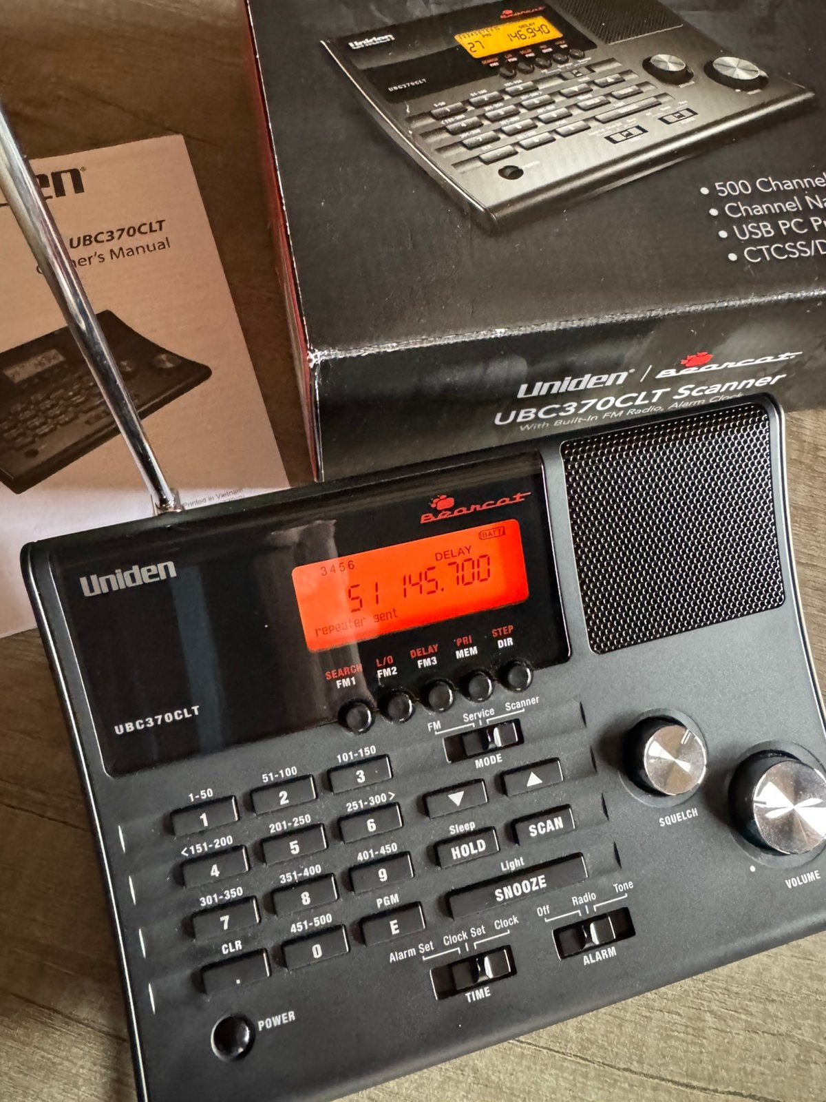 Bearcat UBC370CLT 500 kanalen, Telecommunicatie, Scanners, Ophalen of Verzenden, Zo goed als nieuw