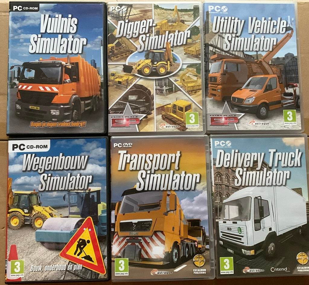 6 games pc cd & dvd rom, Games en Spelcomputers, Games | Pc, Ophalen, Zo goed als nieuw