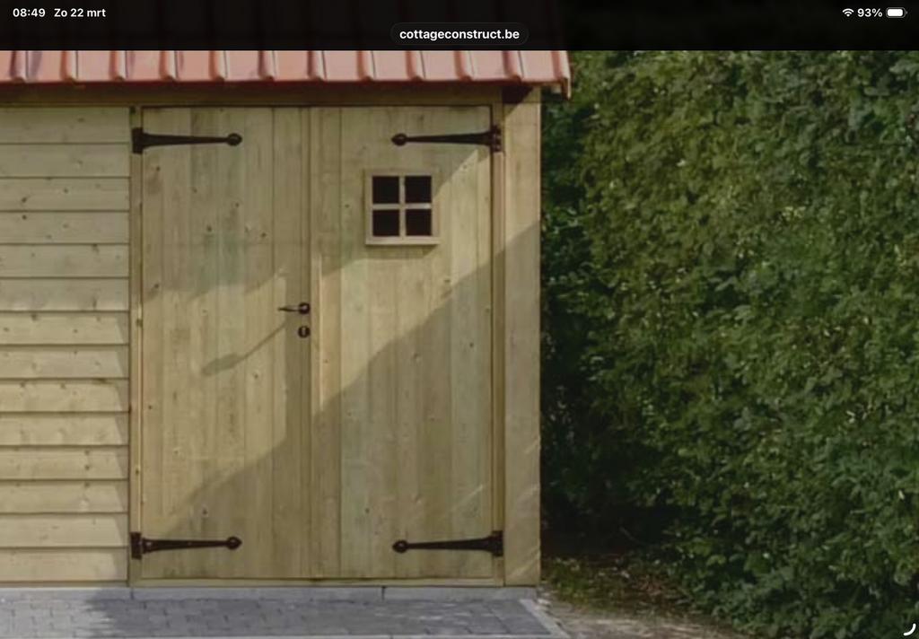 Apart hoiten paneel en dubbele deur, Ophalen, Zo goed als nieuw, Tuinhuis