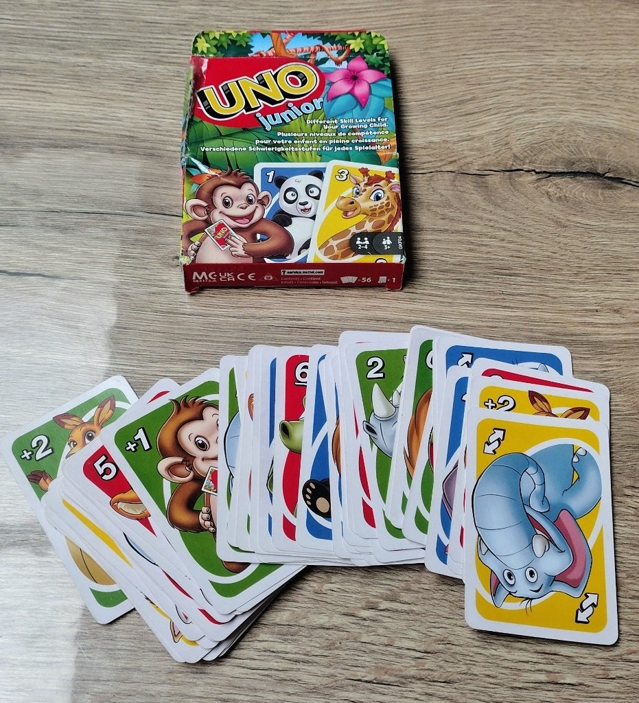 Spel Uno Junior, Hobby en Vrije tijd, Een of twee spelers, Ophalen of Verzenden, Gebruikt, Uno