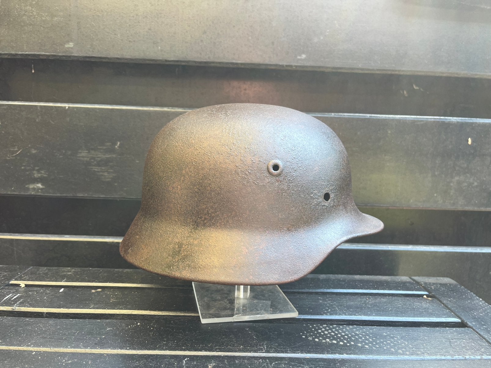 M40 duitse helmschaal, Ophalen of Verzenden, Landmacht, Helm of Baret
