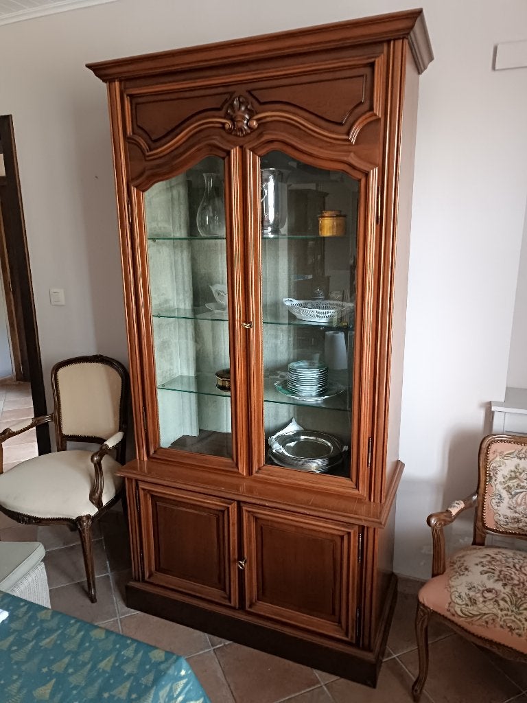Meuble style Louis XV, Maison & Meubles, Armoires | Vitrines, Enlèvement, Utilisé, Avec porte(s), 150 à 200 cm
