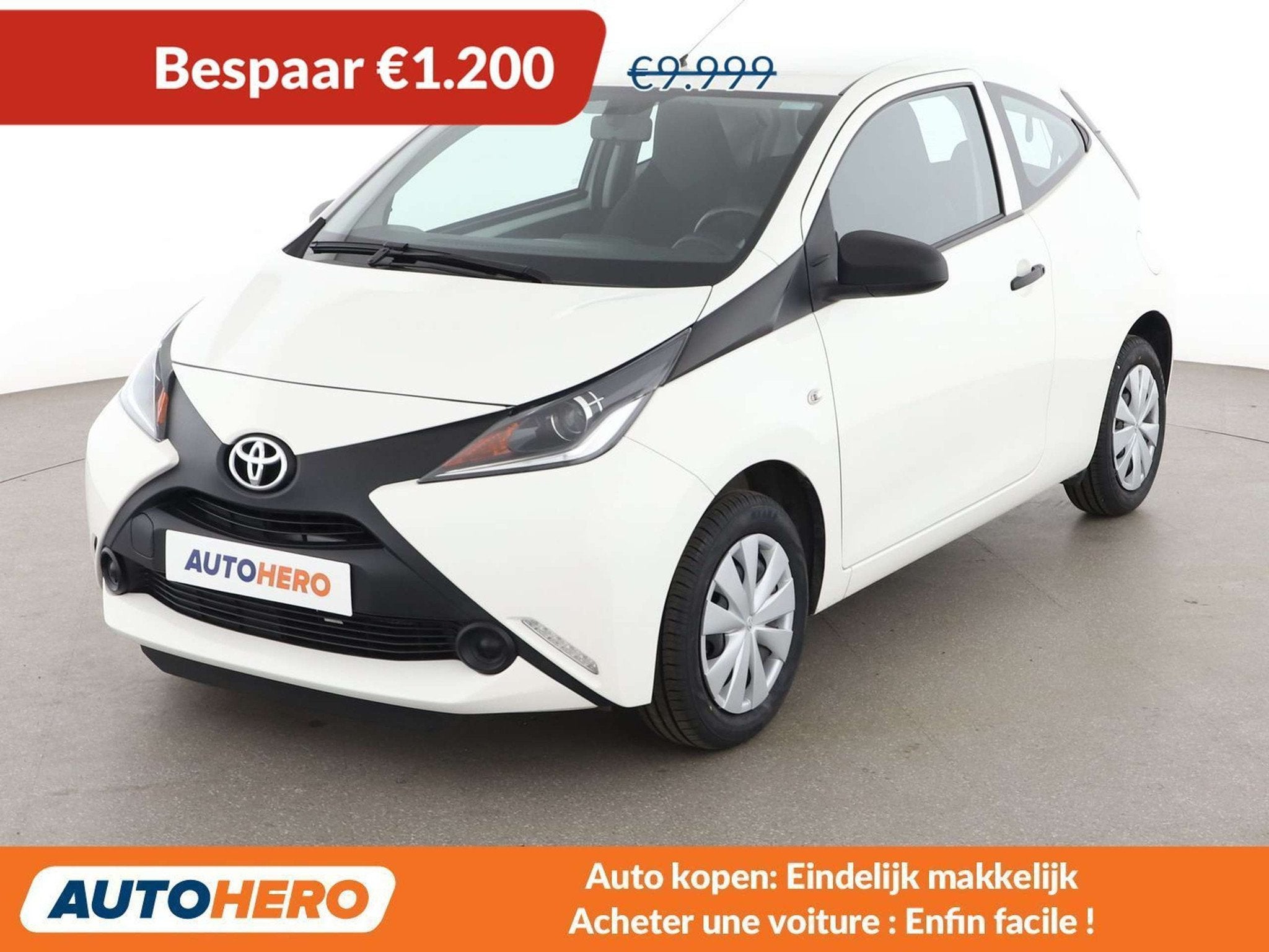 Toyota Aygo 1.0 X (bj 2018), Auto's, Voorwielaandrijving, 4 zetels, Stof, Gebruikt