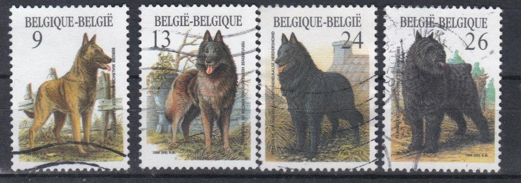 Numéro belge de 1986 2213 - 2216, Envoi, Oblitéré