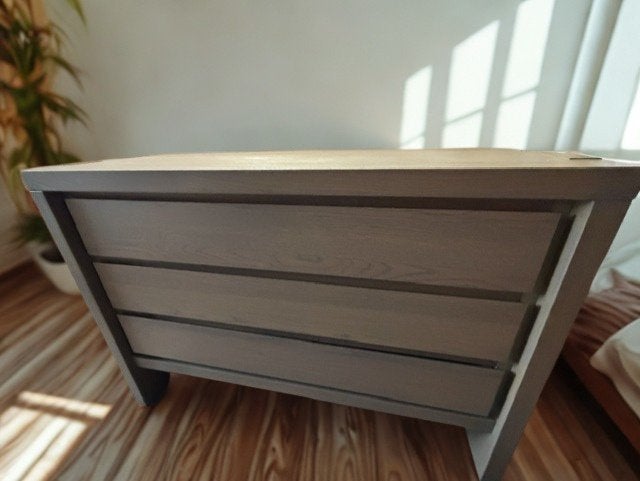 Dressoir massief hout, Huis en Inrichting, Kasten | Dressoirs, Ophalen, Gebruikt, Eikenhout, Met lade(s)