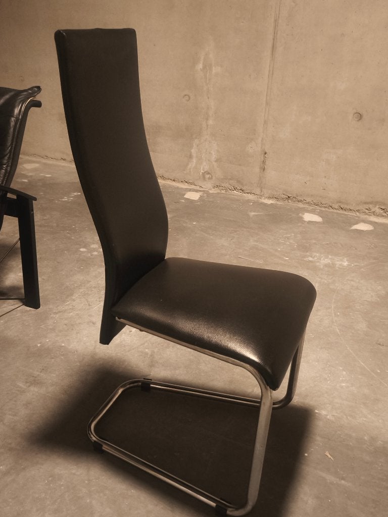 Chaises, Maison & Meubles, Chaises, Synthétique, Enlèvement, Noir, Cinq, Six Chaises ou plus