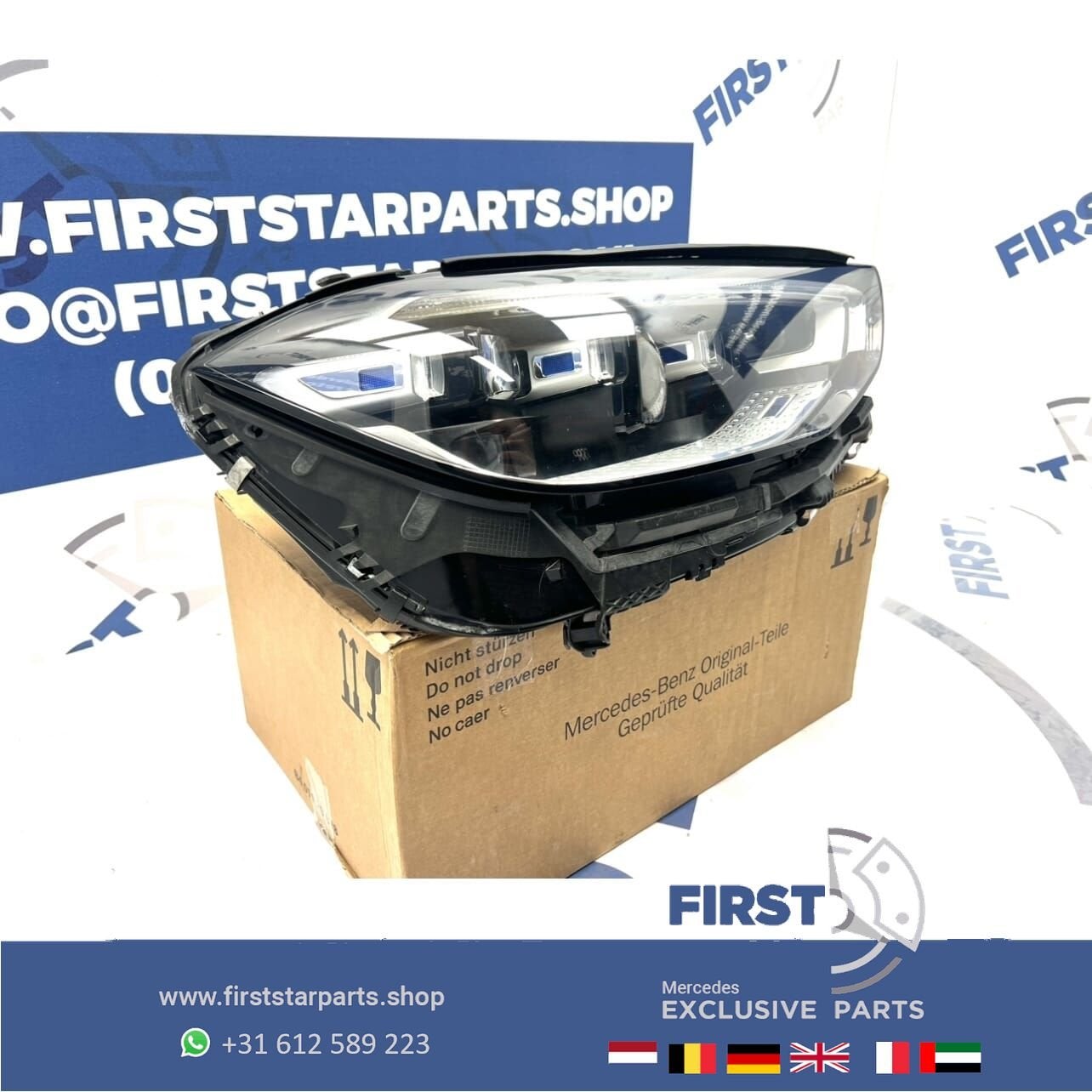 W223 S63 AMG KOPLAMP DIGITAL LIGHT A2239069203 S KLASSE RECH, Auto-onderdelen, Gebruikt, -, Ophalen of Verzenden, -