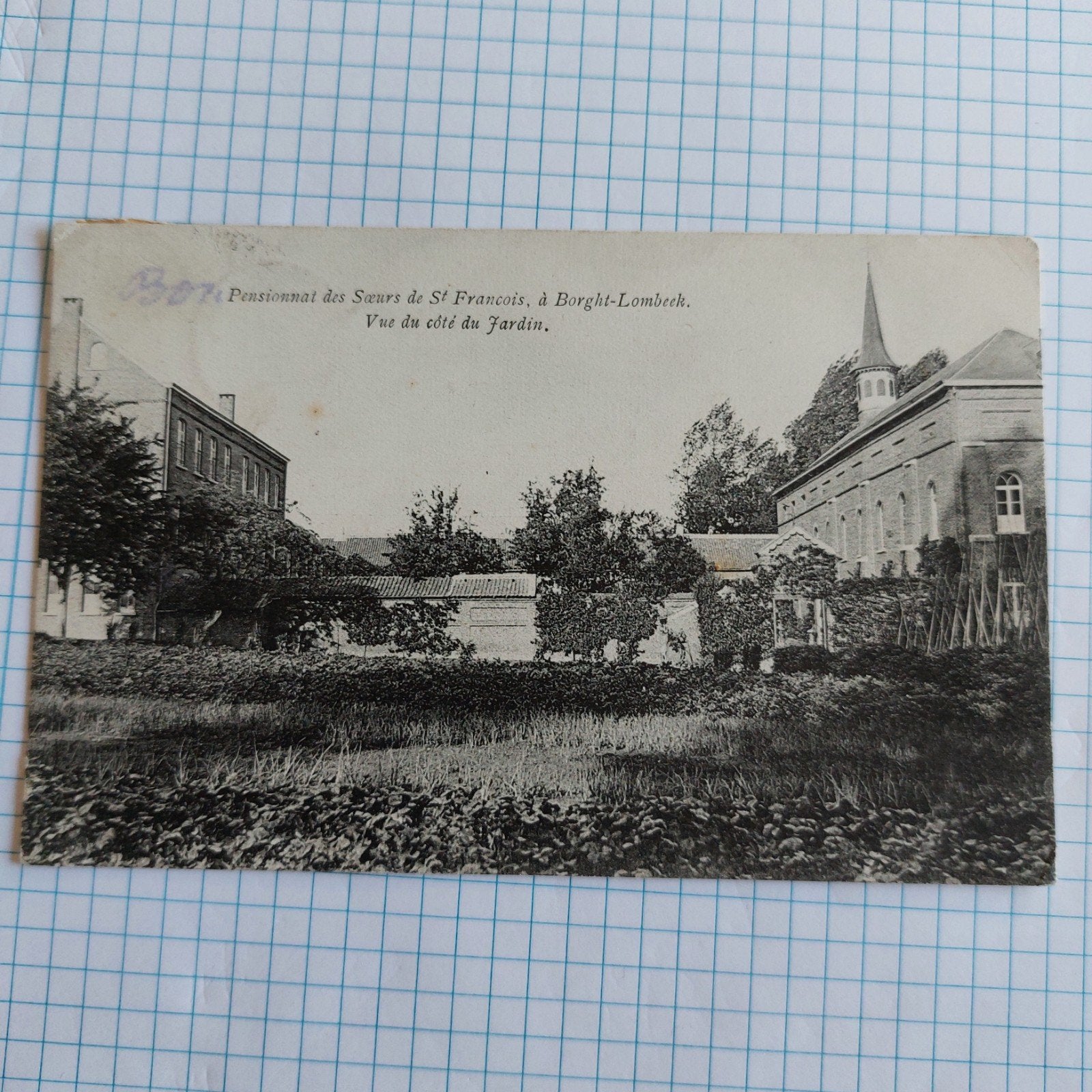 oude postkaart Borcht-Lombeek, Ophalen of Verzenden