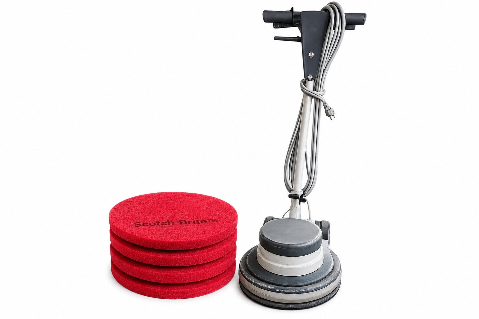 Eenschijfsmachine + 4 pads, Doe-het-zelf en Bouw, Reinigingsmachines, Zo goed als nieuw, Ophalen