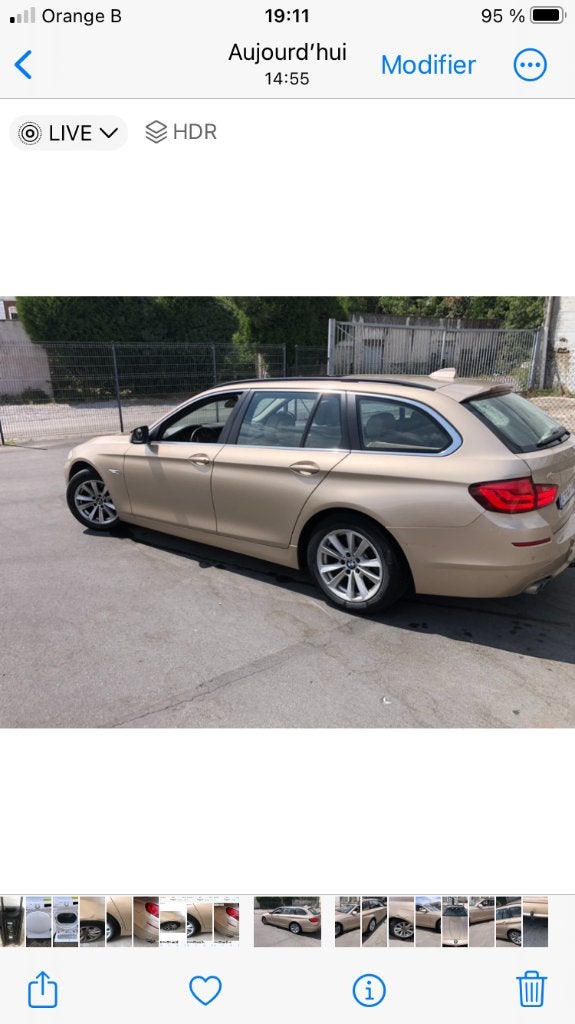 BMW break série 5, Autos, BMW, Cuir, Beige, Break, Particulier