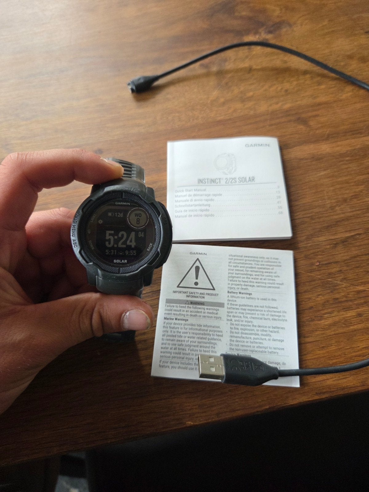 Garmin instinct 2 solar, Handtassen en Accessoires, Sporthorloges, Ophalen of Verzenden