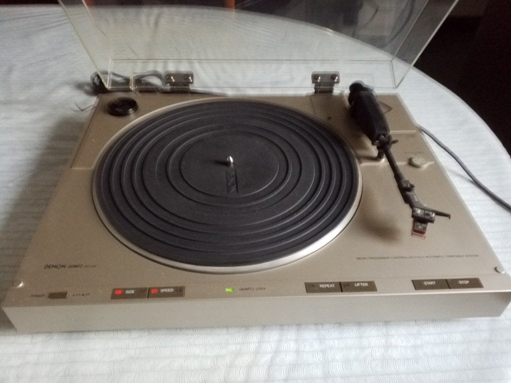 DENON DP - 23 F volautomatisch direkt drive werkt perfekt .., TV, Hi-fi & Vidéo, Enlèvement, Tourne-disque, Automatique