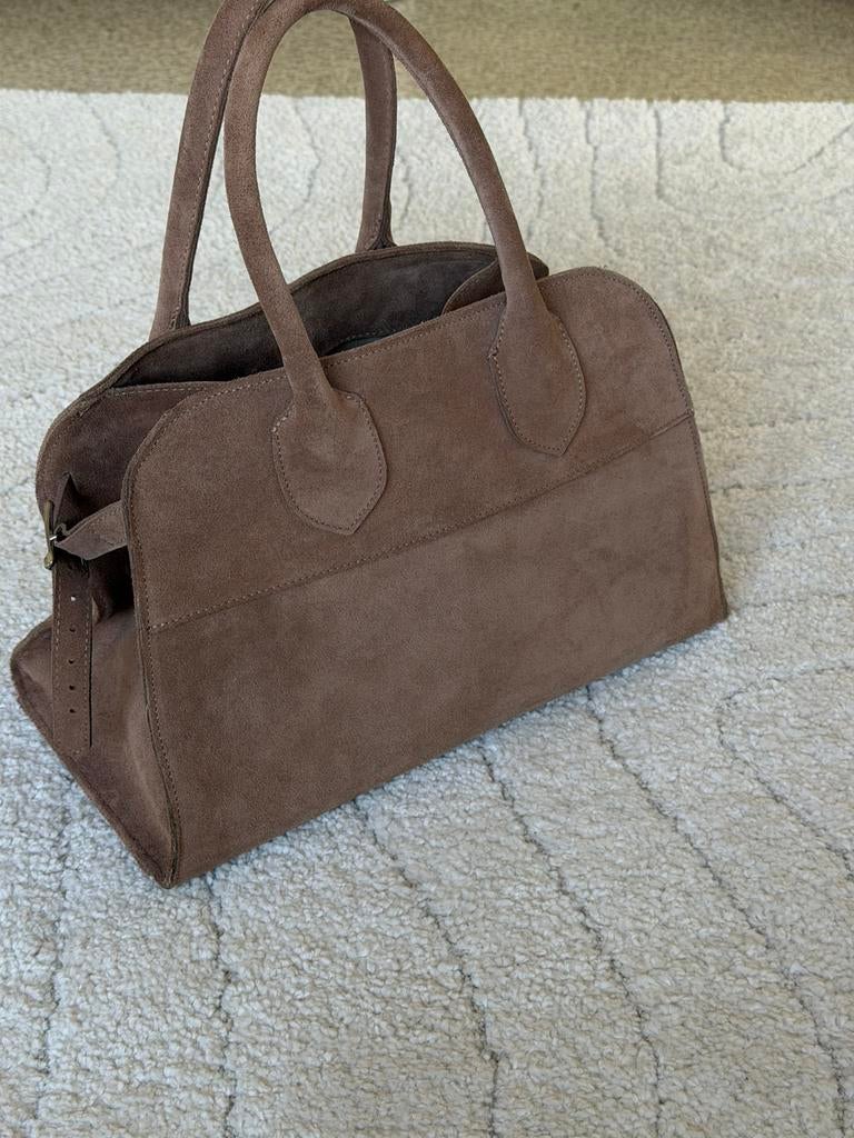 leren tas, Handtassen en Accessoires, Tassen | Damestassen, Ophalen, Nieuw, Bruin, Handtas