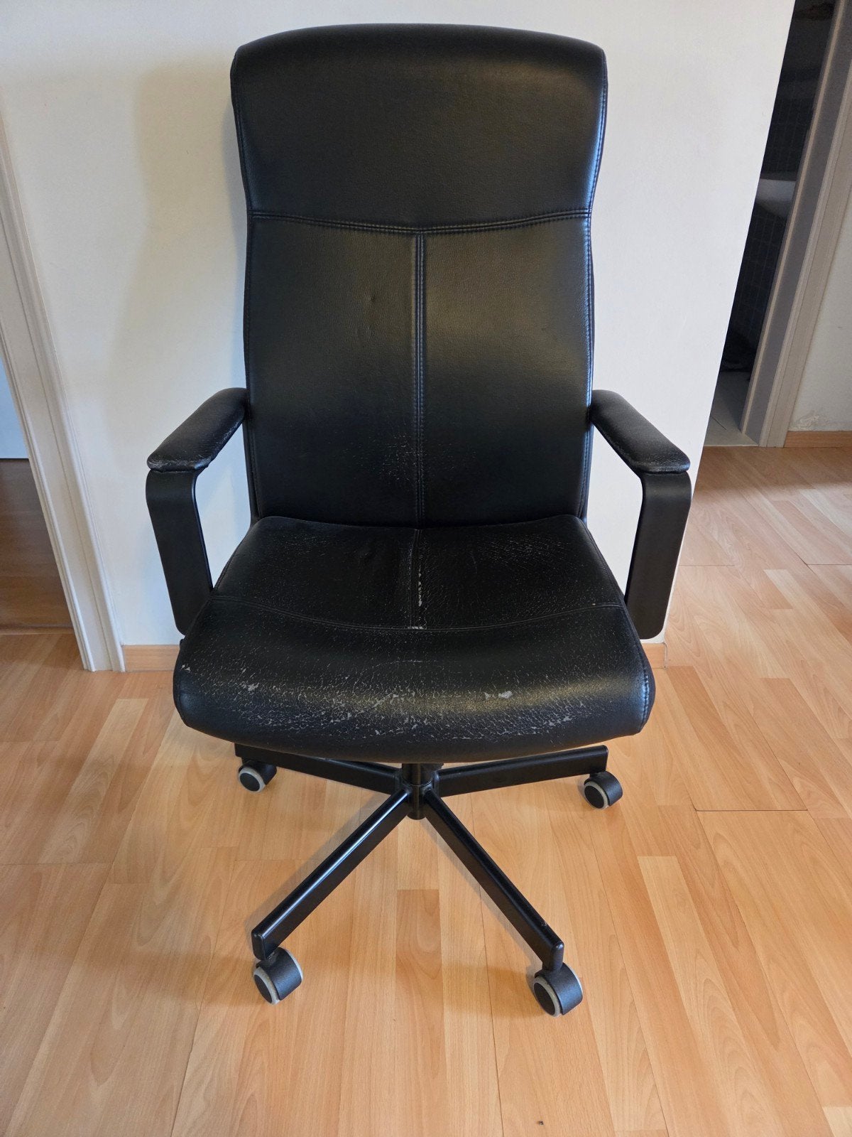 Chaise de bureau noire, Enlèvement, Utilisé, Noir, Chaise de bureau