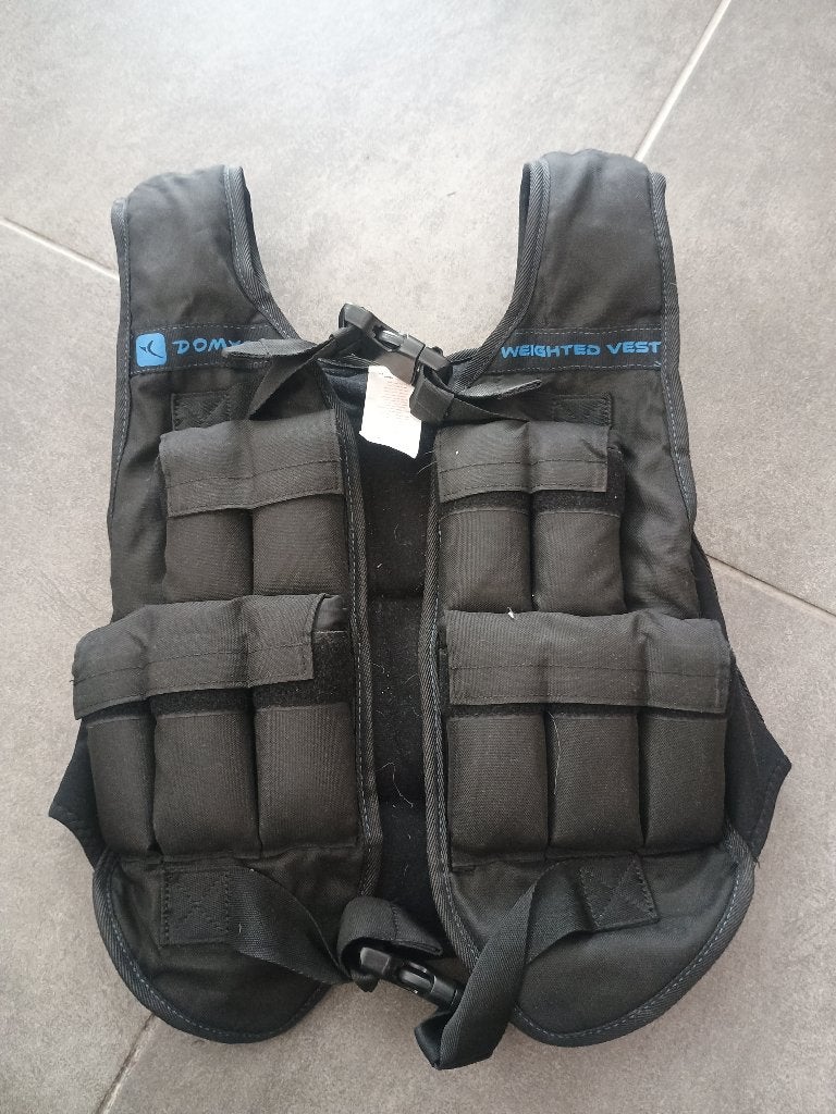 Domyos Veste avec poids 10 kg, Enlèvement, Comme neuf, Pectoraux, Autres types