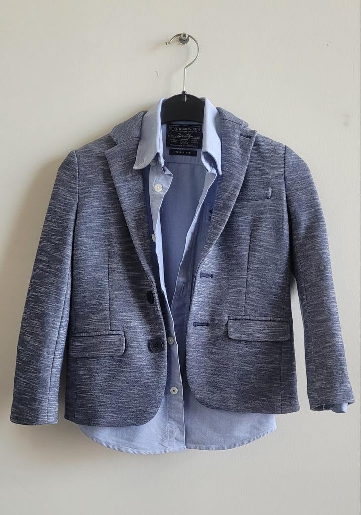 Hemd en blazer in mooie staat, rookvrij maat 122 (6 jaar), Kinderen en Baby's, Ophalen